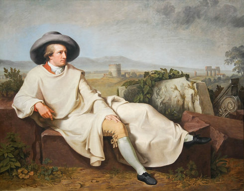 Goethe während seiner berühmten italienischen Reise